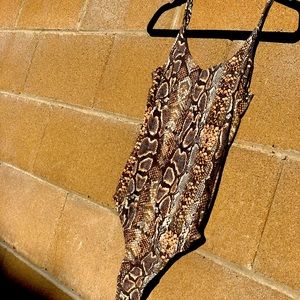 Snake skin body suit